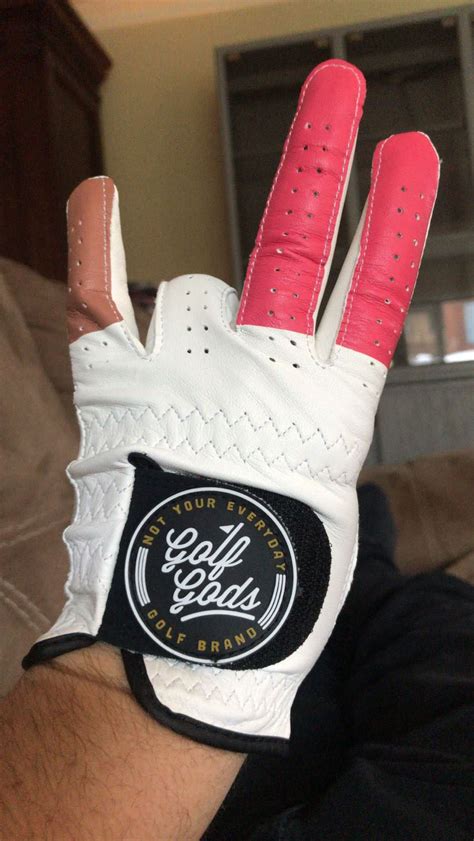 High Quality Cabretta Leather. . Two in the pink one in the stink golf gloves